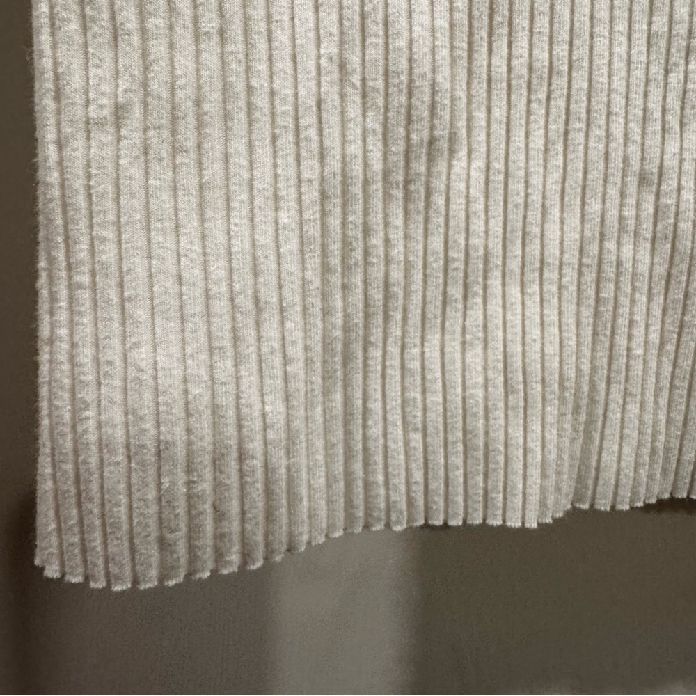 Aerie Fireside Long Sleeve Henley T-Shirt White Small Ribbed Cozy Y2K - Picture 9 of 14